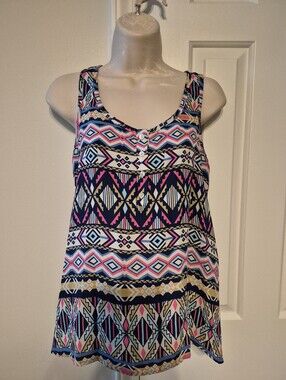 Pink Rose racerback polyester tank